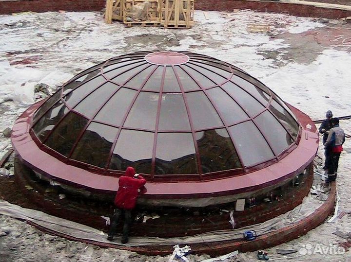 Зенитные фонари стеклянные