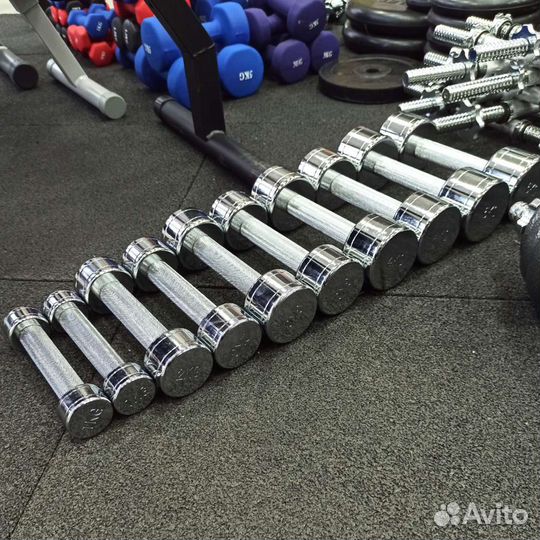 Гантеля хромированная 1 2 3 4 5 кг