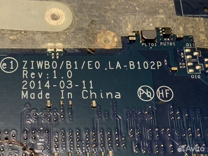 Материнская плата LA-B102P под восстановление