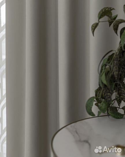 Шторы блэкаут амадео крем новые пошив