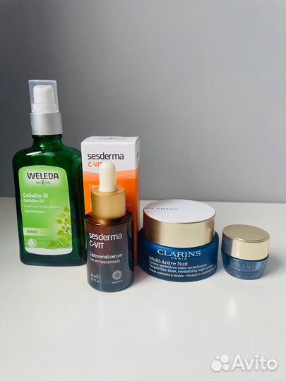 Баночки Sesderma Estee Lauder Clarins Weleda