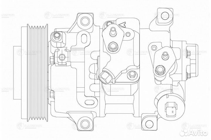 Компрессор кондиционера Тойота Королла 07