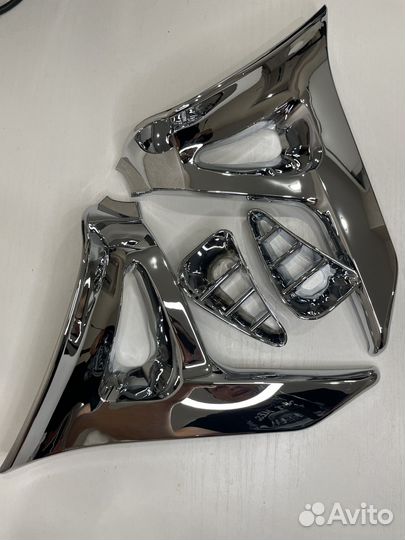 Хром накладки на боковые крышки Gold Wing 1800