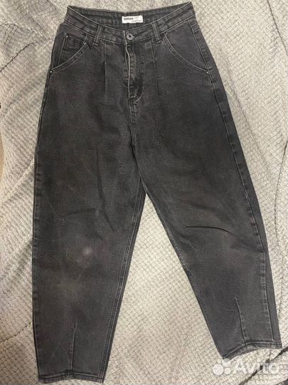 Джинсы черные женские мом 26