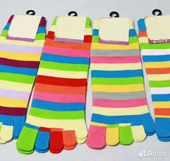 Носки 5 пальцев для взрослых и подростков