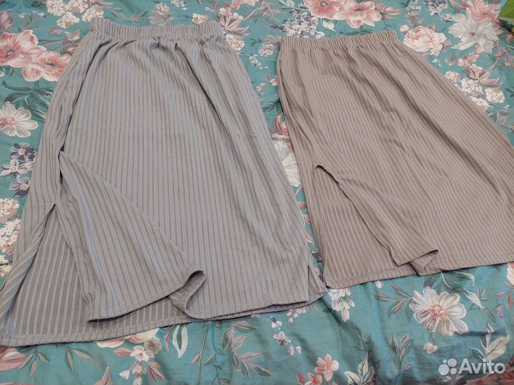 Юбка миди лапша