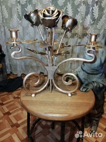 Подсвечник кованный