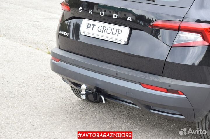 Фаркоп (тсу) под квадрат для Skoda Karoq