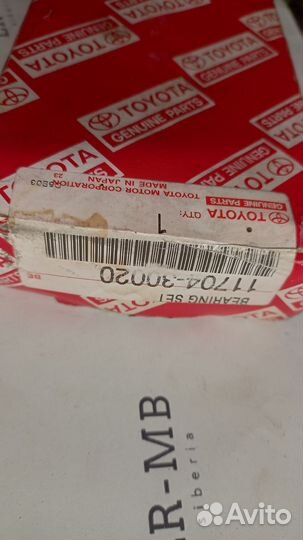 Вкладыши toyota 11704-30020