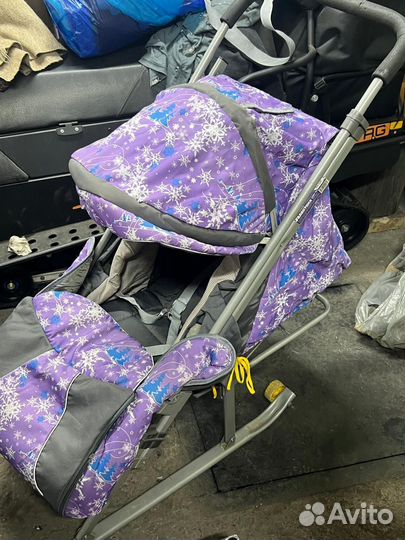 Детские санки коляска