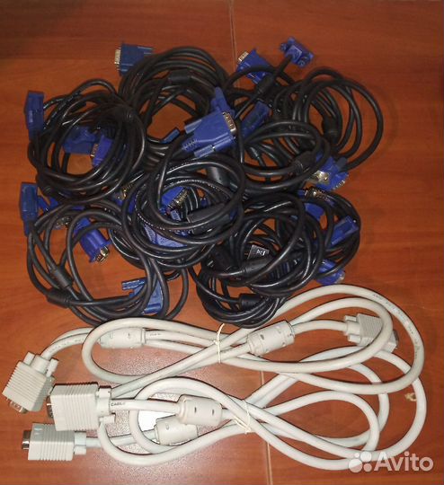 VGA кабель,шнур питания