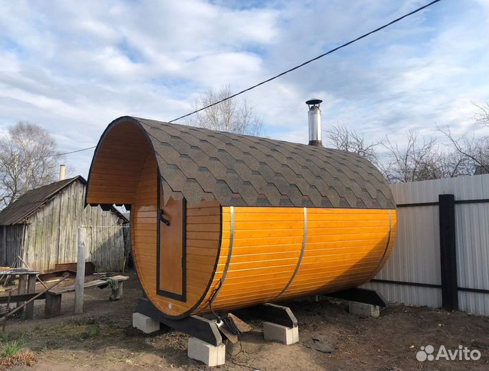 Баня Бочка круглая