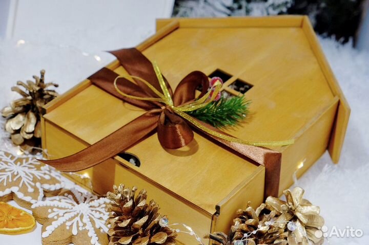 Коробка подарочная Деревянный ящик