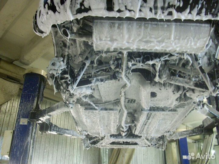 Мойка днища автомобиля. Пескоструйная обработка