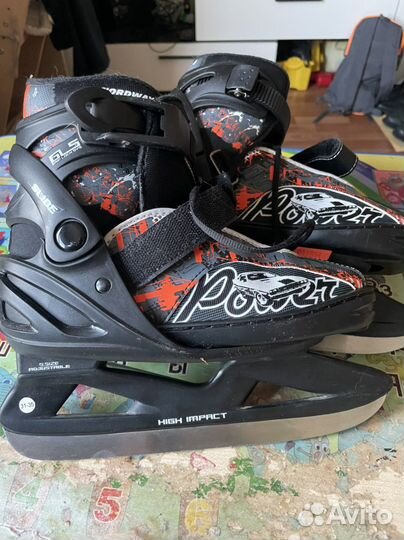 Коньки детские раздвижные 31-35