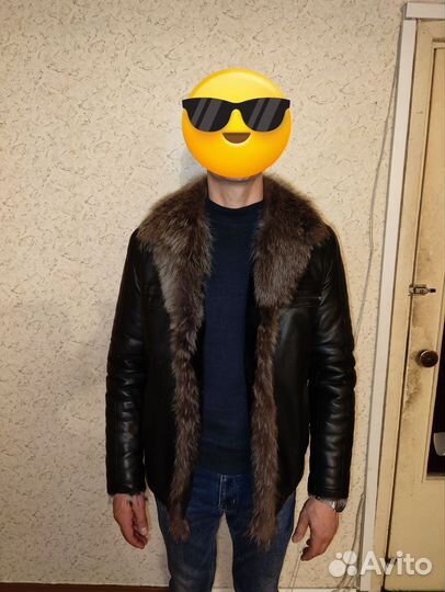 Продам кожаную куртку б у