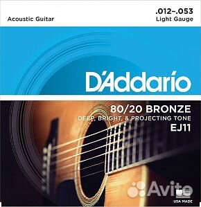 Купить струны 12-53 D'Addario EJ11 80/20 Bronze