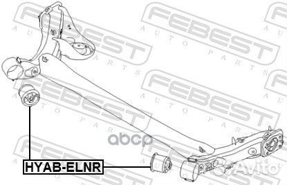 Сайлентблок задней балки