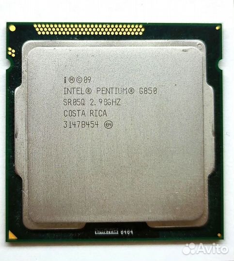 Процессор intel G850 Costa Rica