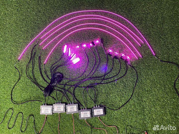 Контурная подсветка салона ambient light в машину