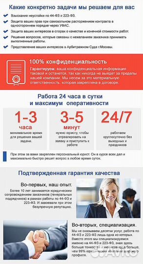 Арбитражные споры/ Юрист по 44-фз, 223-фз