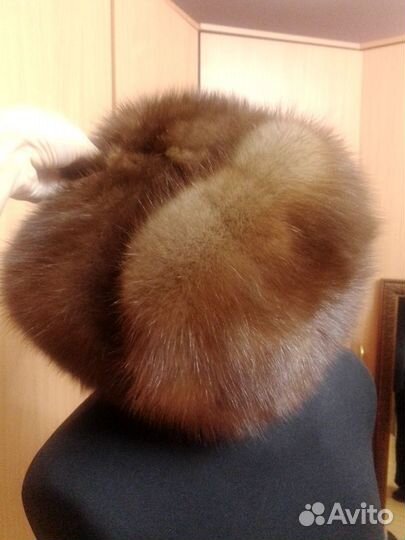 Новая мужская шапка из соболя