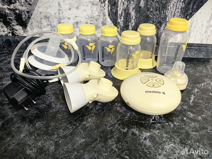 Молокоотсос medela Swing Maxi+бутылочки