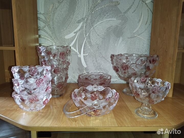 Набор посуды + ваза (10предметов)