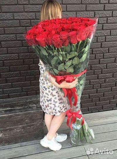 Букет роз 101 роза 51 роза