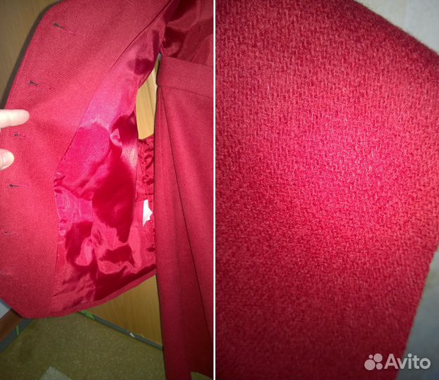 Костюм двойка(юбка,жилет) терракот. Размер 50-52