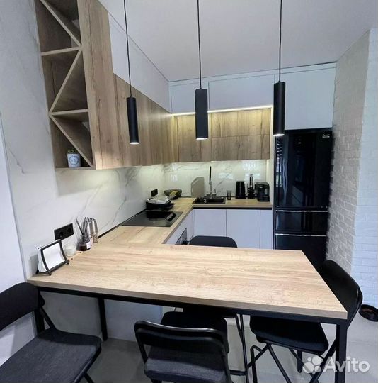 Кухня угловая на заказ.мдф фасады