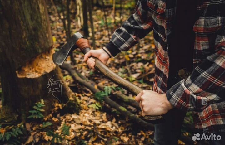 Кованый топор Колун валочный