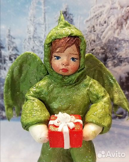 Ватные елочные игрушки