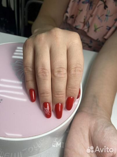 Маникюр + гель лак, на дому