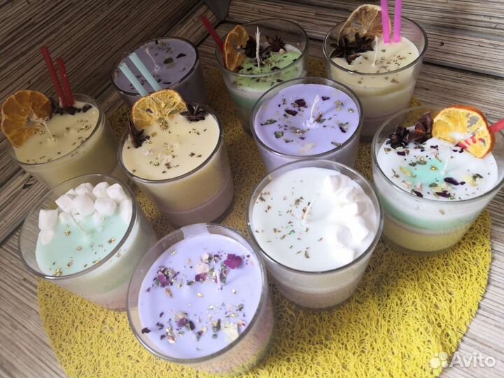 Свечи с тайным посланием или в виде десерта