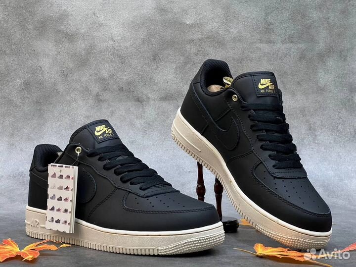 Nike air force 1 чёрные разм. 45