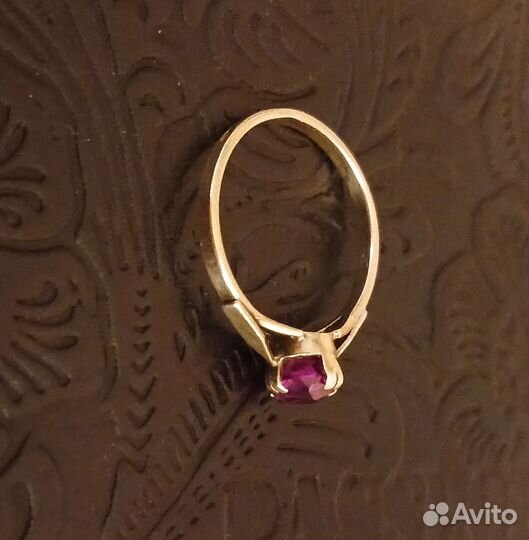 Серебряное кольцо СССР винтаж 875 проба