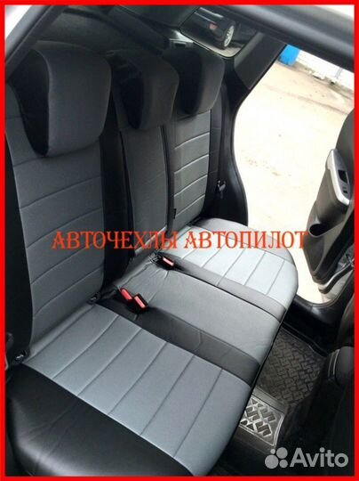 Чехлы Автопилот Suzuki Vitara из экокожи чёрно-сер