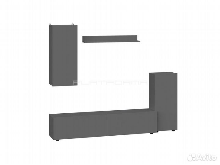 Стенка гостиная PL-161, графит