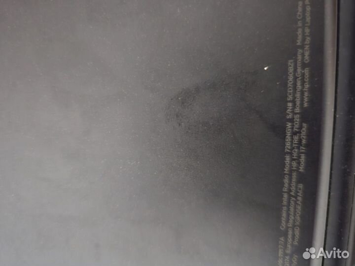 Игровой HP omen 17.3 17-w210ur