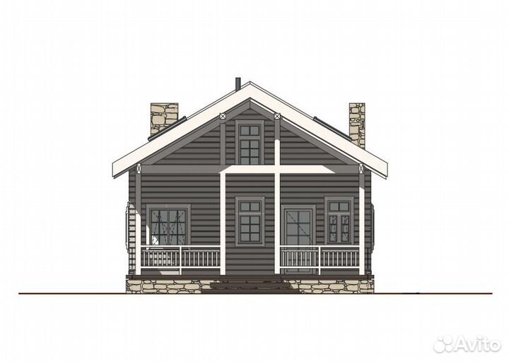 Дом из клееного бруса Прованс 110 м2 под ключ