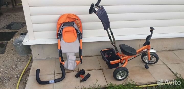 Детский трехколесный велосипед бу