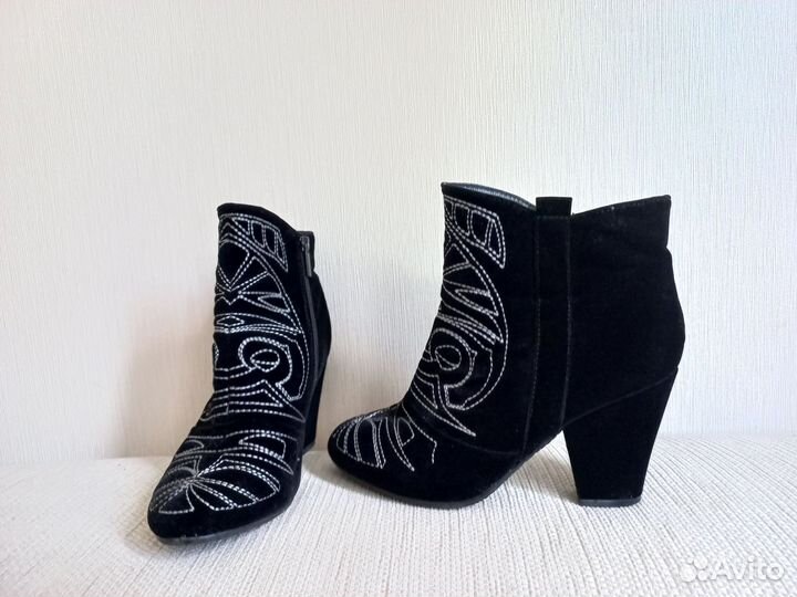 Ботильоны р.38 велюр