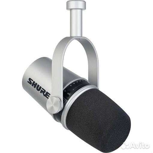 Микрофон Shure motiv MV7 USB, серебристый MV7-S