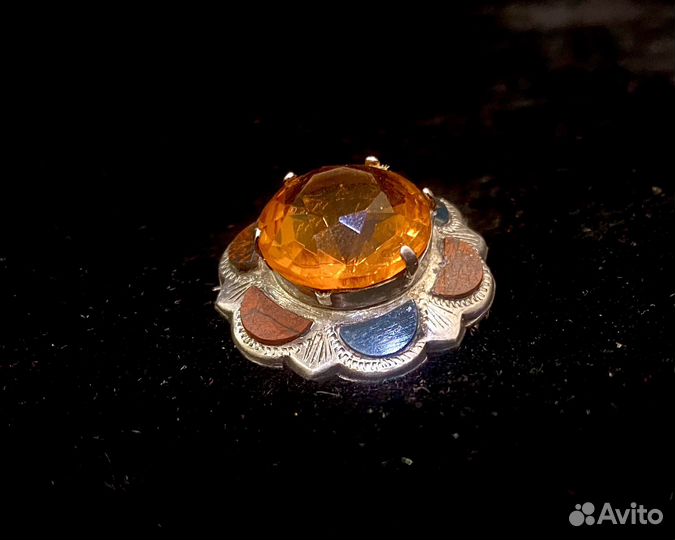 Антикварные серебрянные шотландские броши