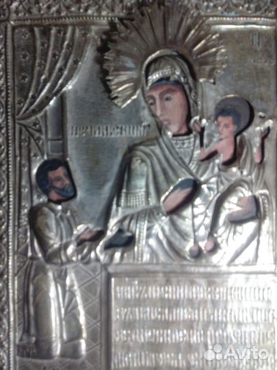 Старинная икона Богородица Нечаянная Радость