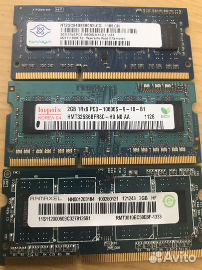 DDR3L 8gb 1600MHz и DDR3 2gb 1333MHz