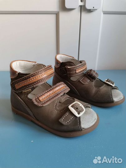 Сандалии Скороход (21) кожаные