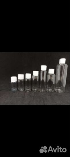 Флаконы Пэт с крышкой на 10,15,20,30,50,60,100 мл