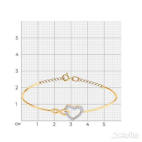 Браслет sokolov из золота, 051536, р.17